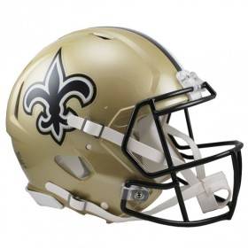 New Orleans Saints Full Size Riddell Velocità Della Replica Del Casco