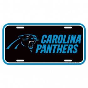 Placa de matrícula de los Panthers de Carolina