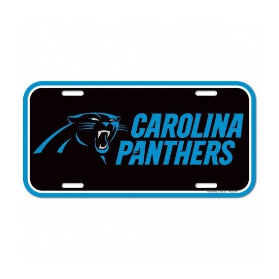 Placa de matrícula de los Panthers de Carolina