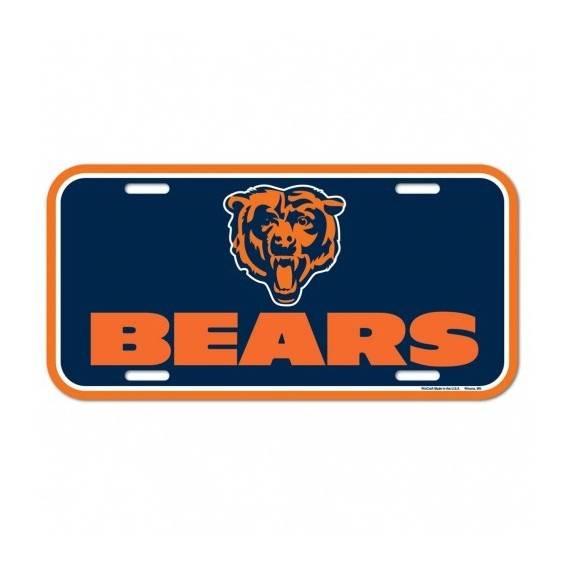 Placa de matrícula de los Chicago Bears