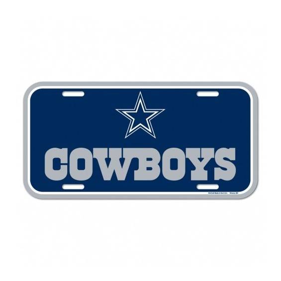 Placa de matrícula de los Dallas Cowboys