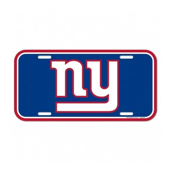 Placa de matrícula de los New York Giants