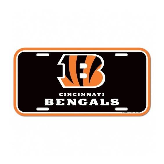 Placa de matrícula de los Cincinnati Bengals