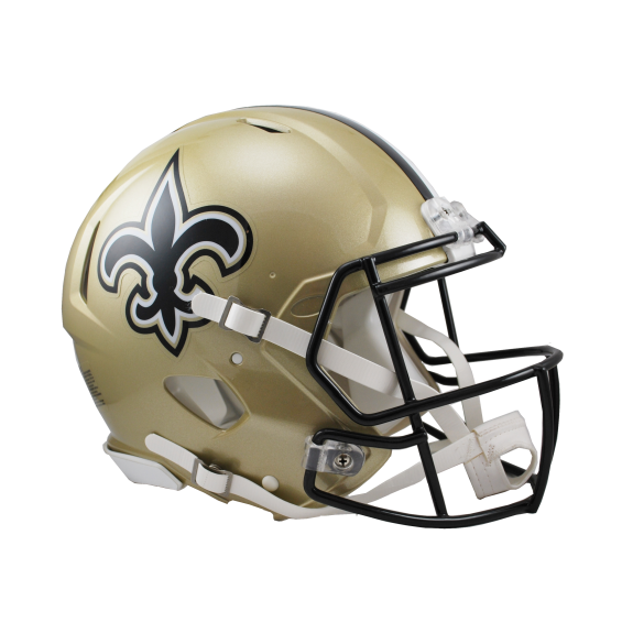 New Orleans Saints full-size Riddell Revolution velocità casco autentico