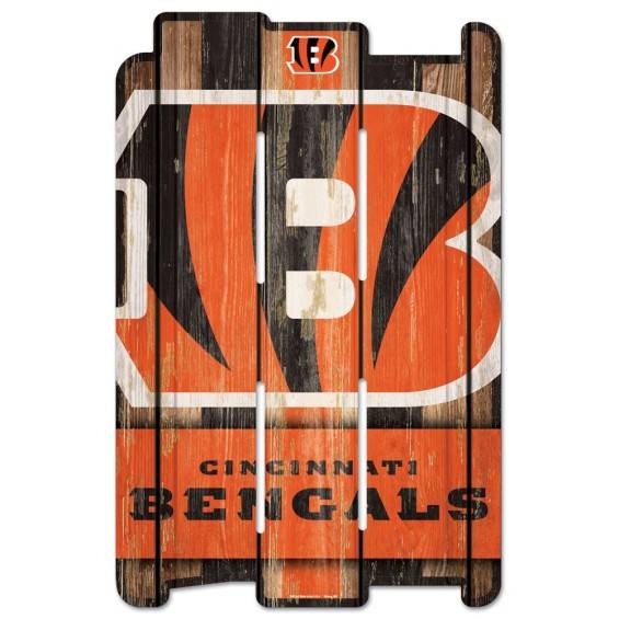 Cincinnati Bengals segno recinzione di legno