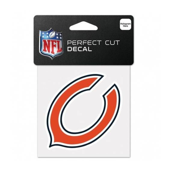 Décalcomanie du logo des Chicago Bears de 4" x 4".