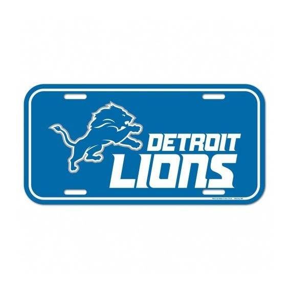 Placa de matrícula de los Detroit Lions
