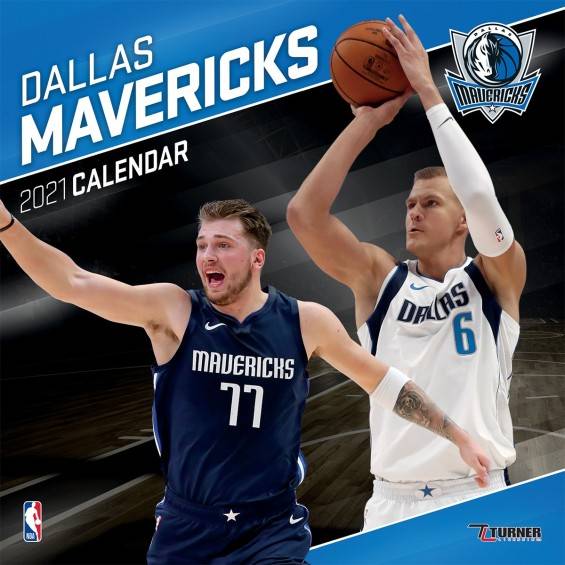 Calendario de pared de los Dallas Mavericks 2021