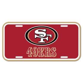 Placa de matrícula de los San Francisco 49ers