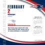 Calendario diario de los New England Patriots 2022