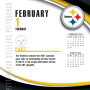 Pittsburgh Steelers Daily Box Calendar 2022