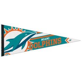 Banderín Premium Miami Dolphins 12" x 30"