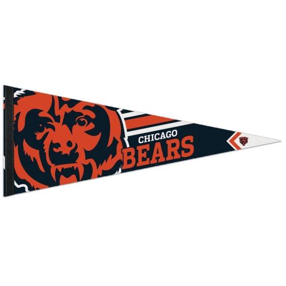 Banderín Premium Roll & Go de los Chicago Bears 12" x 30"