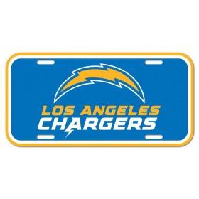 Placa de matrícula de los Chargers de Los Ángeles