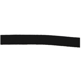 Riddell Black Elastic Strap 1", 15 Inch