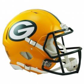 Green Bay Packers Full-Size Riddell Revolution Speed-Authentic Replica-Helm