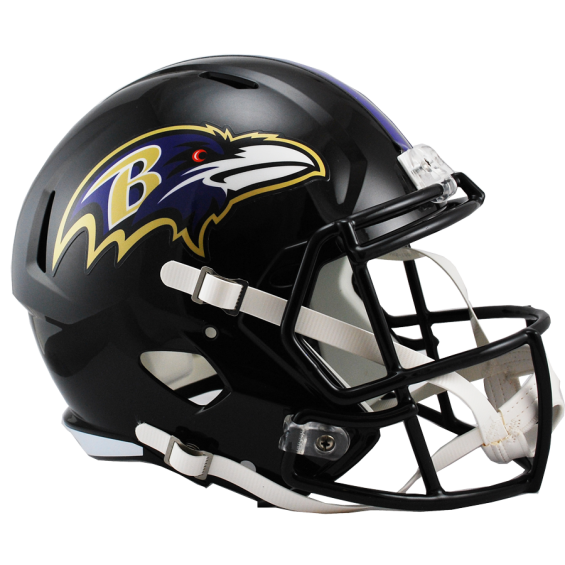 Baltimore Ravens Volle Größe, Riddell Speed-Replica-Helm