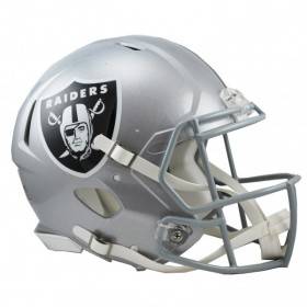 Oakland Raiders Full-Size Riddell Revolution Speed-Authentic Replica-Helm